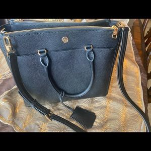 Tory Burch Robinson double zip tote
